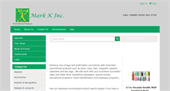 Desktop Screenshot of mark-k-inc.com